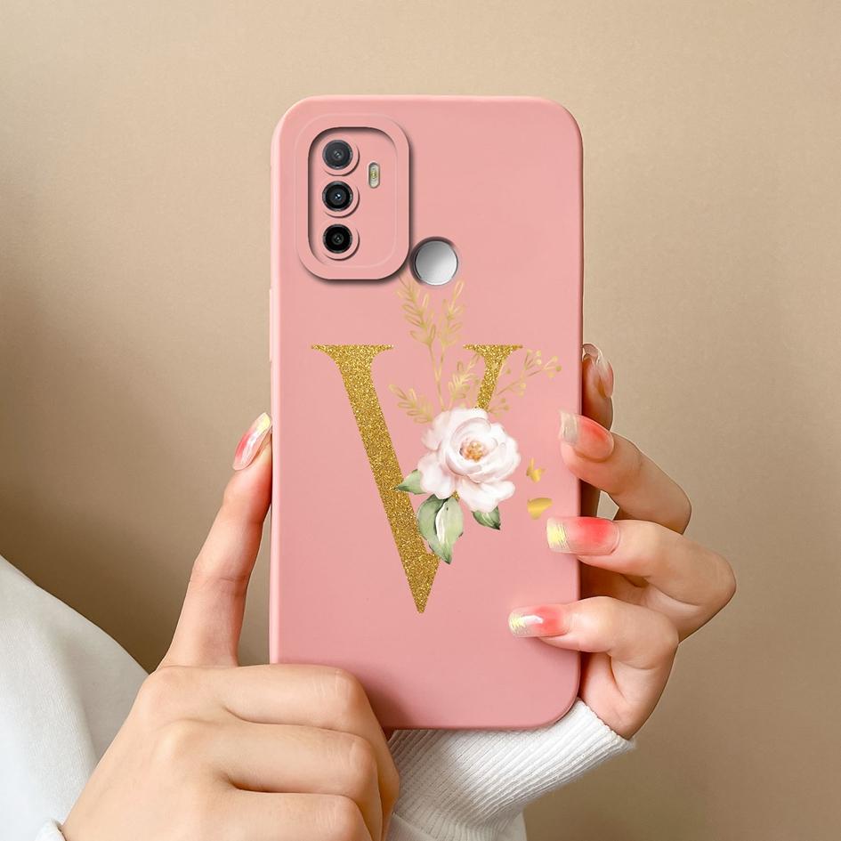 Для OPPO F21 Pro F21S Pro 4G 5G Find X3 X5 Lite чехол для телефона Высококачественные защитные сумки для телефонов Цветочные буквы Матовый мягкий силикон для бампера OPPO