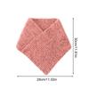 1 шт. модный кашемировый вязаный треугольный шарф с поддельным воротником зимний теплый мягкий ветрозащитный однотонный