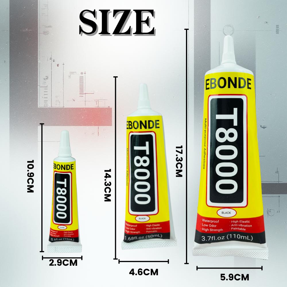 T8000 Phone Repair Glue LCD Screen Adhesive T-8000 Multifunction DIY Electronic Glue 15mL 50 mL 110mL