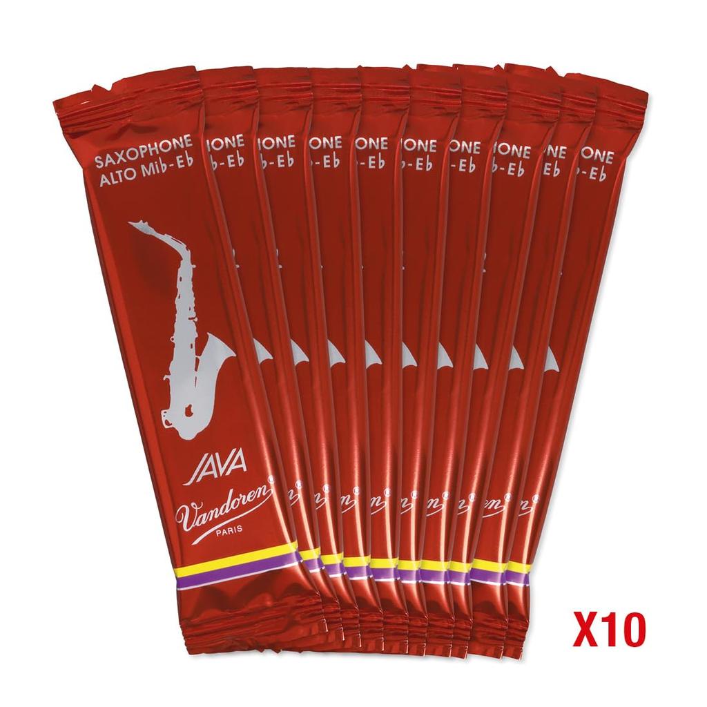 Трости для альт-саксофона Vandoren JAVA RED 2-12 10 шт.