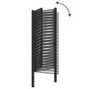 Garden Gate Lockable Black 100 x 200 cm Aluminum
