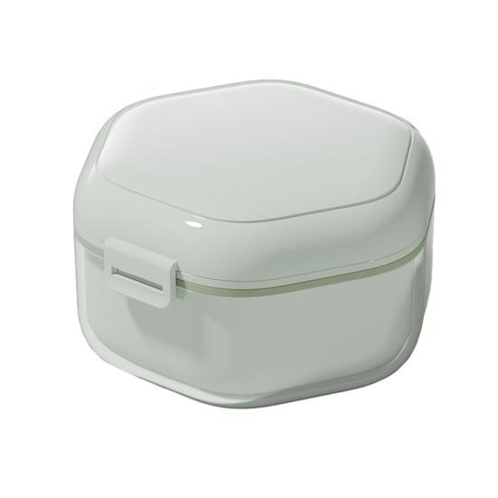 Двухслойный фиксатор, переносная ванна для замачивания зубных протезов с сетчатым фильтром, невидимая капа для зубов, держатель для контейнера для выравнивателя зубов