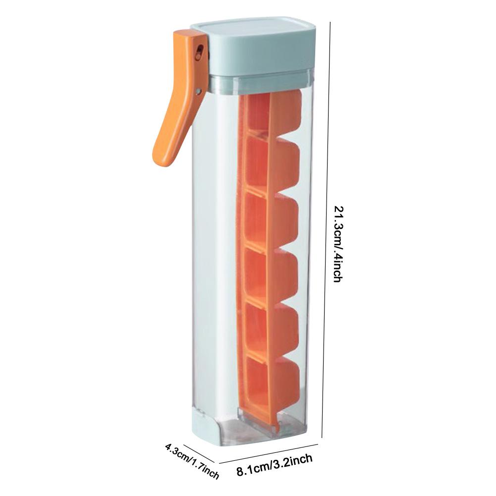Мини-форма для кубиков льда в форме трубки. Легко выдвигаются и вынимаются. Вертикальный лоток для кубиков льда, идеально подходит для спортивных бутылок и бутылок с водой.