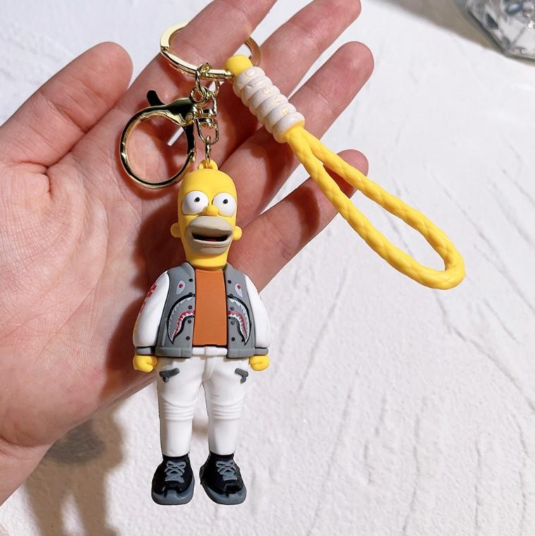 Гомер Симпсон брелок Homer Simpson милый брелок  на ключи, на сумку 7,7см
