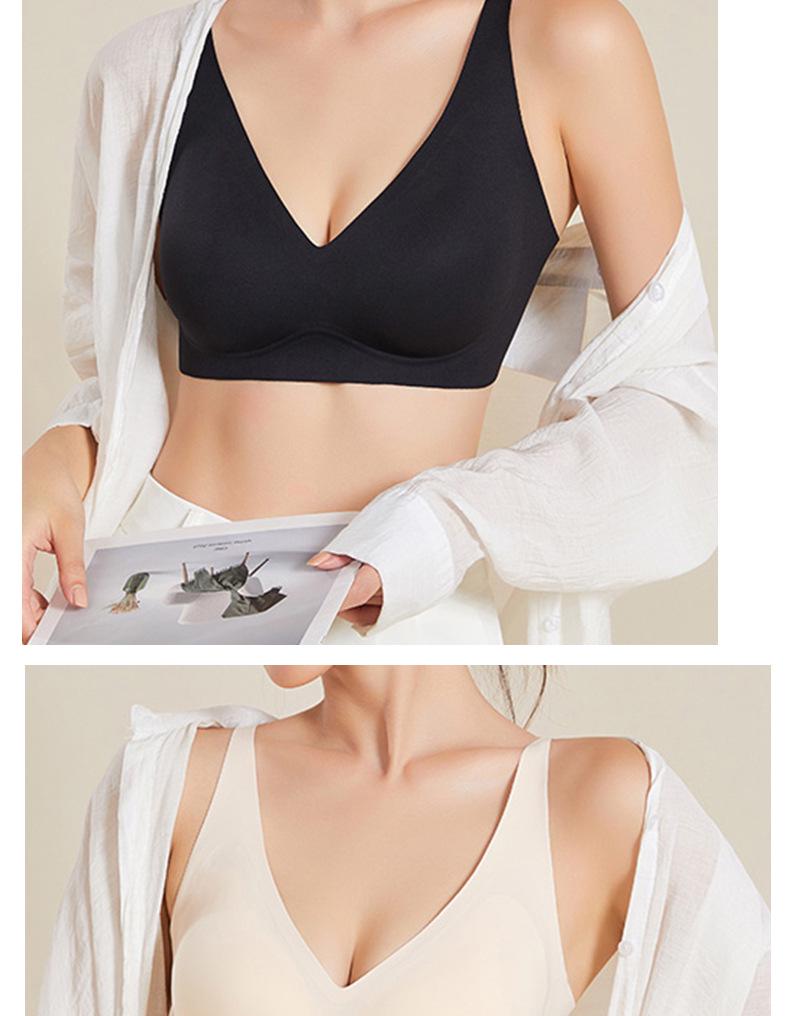 Бесшовный бюстгальтер из шелка тутового шелкопряда Yuyue - удобный, дышащий, с застежкой сзади, без косточек, однотонное нижнее белье