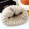 Winter Letter Woolen Hats Female Korean Fashion Warm Knitted Cap Ear Protection Hats