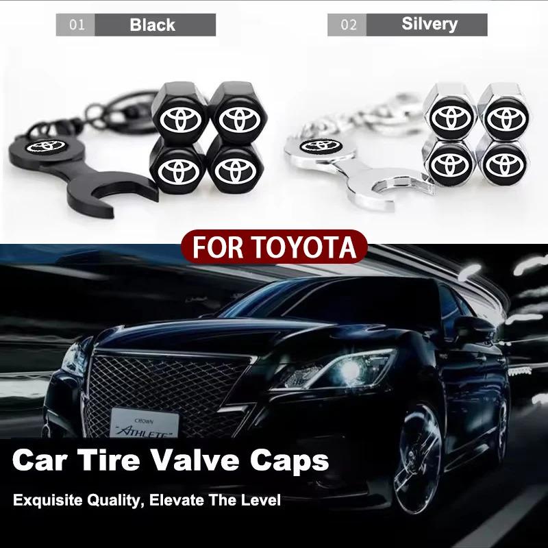 QHJS9 Tapas Válvula Neumático para Coche, Tapones Antipolvo para Válvulas Aire Automóvil para Toyota Corolla, Camry, RAV4,