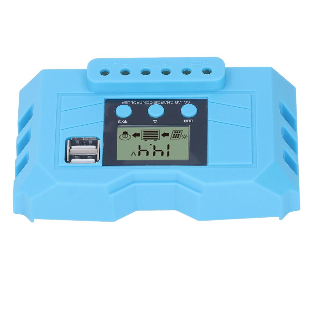 Контроллер солнечного заряда ЖК-дисплей 12 В 24 В Двойной порт USB ШИМ Регулятор солнечного заряда 10 А