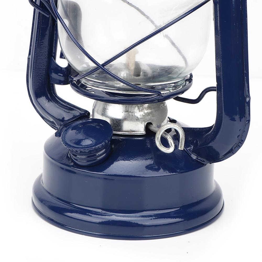Retro Iron Lantern Windproof Hurricane Lantern Oil Lamps Vintage Kerosene Lamp Party Pub