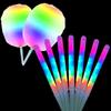 10 Pcs LED Cotton Candy cones,Glowing Cotton Candy Sticks, Cotton Candy Holder Reusable and Waterproof, Suitable for Christmas Party Colorful