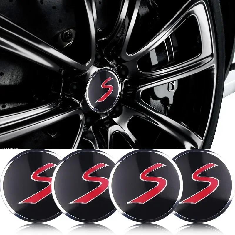 4Pcs 54MM Car Wheel Center Cover Sticker Hub Caps Accessories For Mini Cooper S JCW One R55 R56 R60 R61 F54 Clubman Countryman