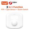 Tuya Умный 3-в-1 WiFi/Zigbee Инфракрасный Датчик и Выключатель Света