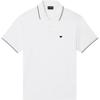 Мужская поло с вышивкой логотипа и полосками, хлопок, короткий рукав, топ EM004607-AF23090-U0003