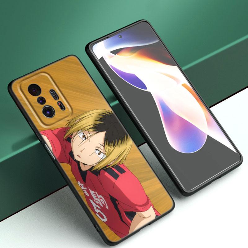 Чехол для телефона с аниме Kozume Kenma Haikyuu для Xiaomi Mi A2 8 9 SE Note 10 10T 11 12 Lite 9T 11T 12S 12T Pro A3 6X 12X, черный чехол