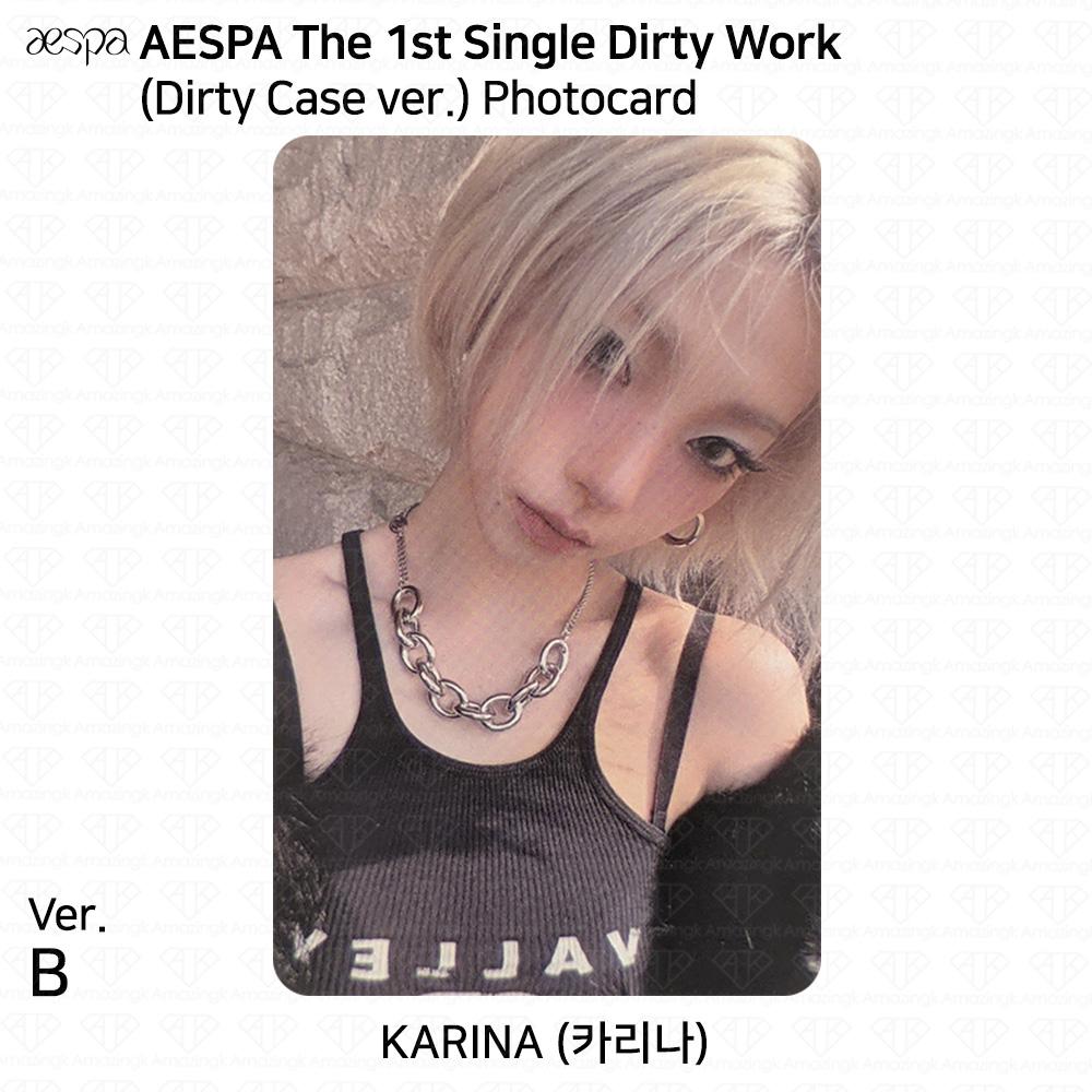 aespa 1-й сингл-альбом Dirty Work Dirty Worker / версии Code / Case. Официальная фотокарта