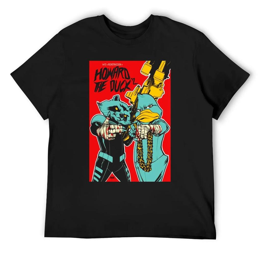 Run The Jewels Howard The Duck Rtj T-Shirt Street Wear Shirts Graphic Tees Graphics T Shirts For Men Pack