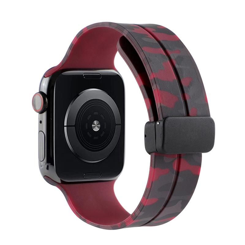 Силиконовый ремешок для Apple Watch, магнитный спортивный браслет, ремешок для часов для IWatch Series 1 2 3 5 6 Se 7 8 Ultra38mm 40mm 41mm 42mm 44mm 45mm 49mm