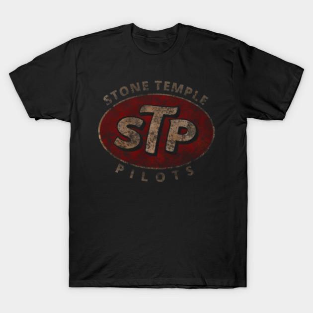 Asian Size Cotton Unisex Tshirt Print T-shirt Stone Temple Pilots Distressed T-shirt No-Cut Print Regular Fit