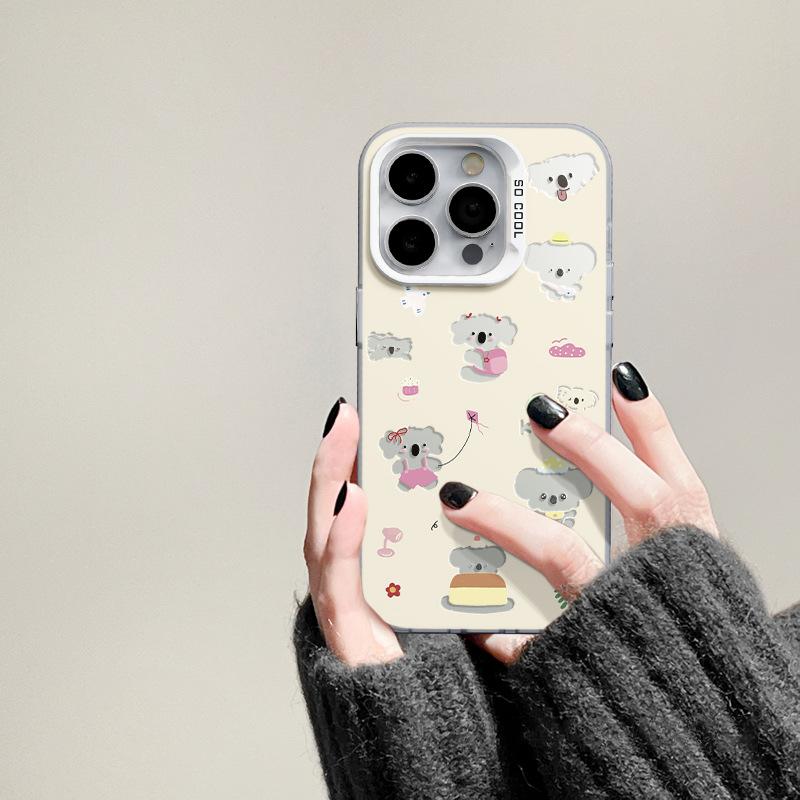 Применимо к чехлу для мобильного телефона Apple 11/11/11 11 domestic Huawei glory red rice oppo color silver hole hollow koala