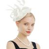 Чародеи для женщин, шляпа для чаепития, повязка на голову, дерби, свадебная церковь, свадебный коктейль, заколка для волос с перьями