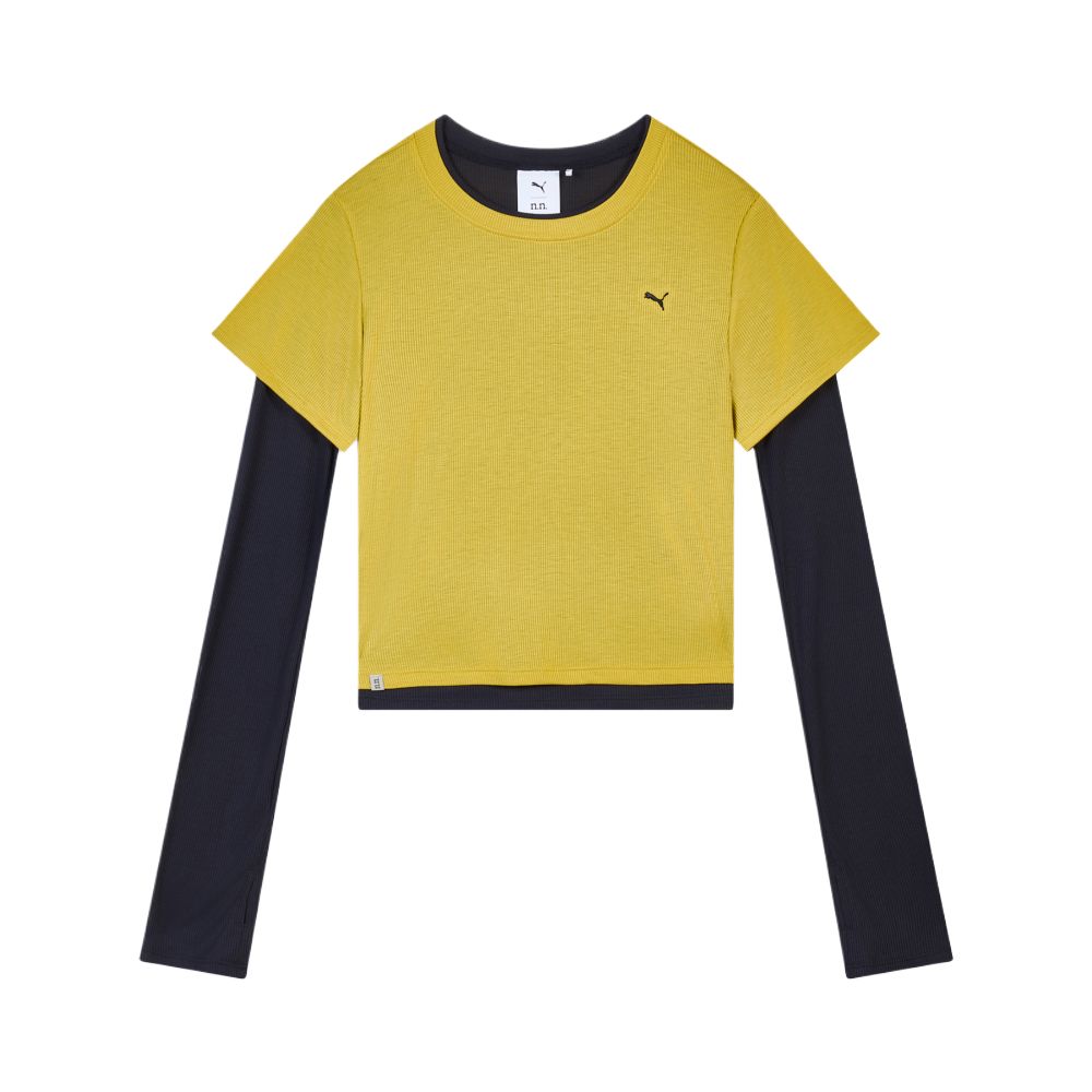 Puma X Нет После Нет Сотрудничество Свитшот Круглый Вырез Короткий Рукав Футболка Женские Футболки 637429-16