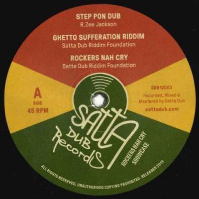 12-дюймовая пластинка R. ZEE JACKSON / GHETTO SUFFERATION - Step Pon Dub; Ghetto Sufferation Ri SDR12003 Satta Dub 2019 Германия Регги, Ска и Даб