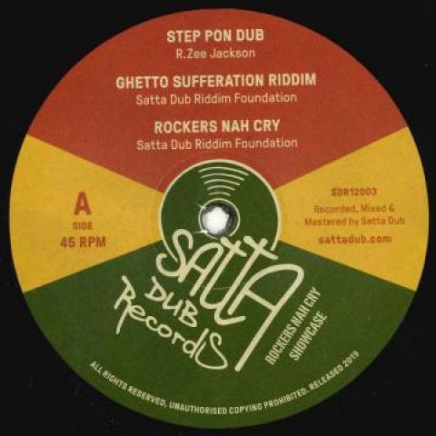 12-дюймовая пластинка R. ZEE JACKSON / GHETTO SUFFERATION - Step Pon Dub; Ghetto Sufferation Ri SDR12003 Satta Dub 2019 Германия Регги, Ска и Даб