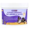 HICC Pet, Hypoallergenic Pet Wrinkle Tissues for Dogs and Cats, Unscented, 100 Pads