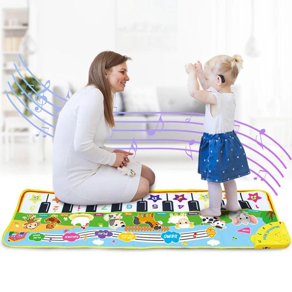Learning Music Floor Keyboard Dance Mat Multifunctional Electronic Musical Toys  Girls/Boys