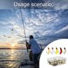 30Pcs Soft Maggot Baits with Hooks Soft Plastic Fishing Lures Fishing Baits Bread Worms Artificial Baits Easy To Use