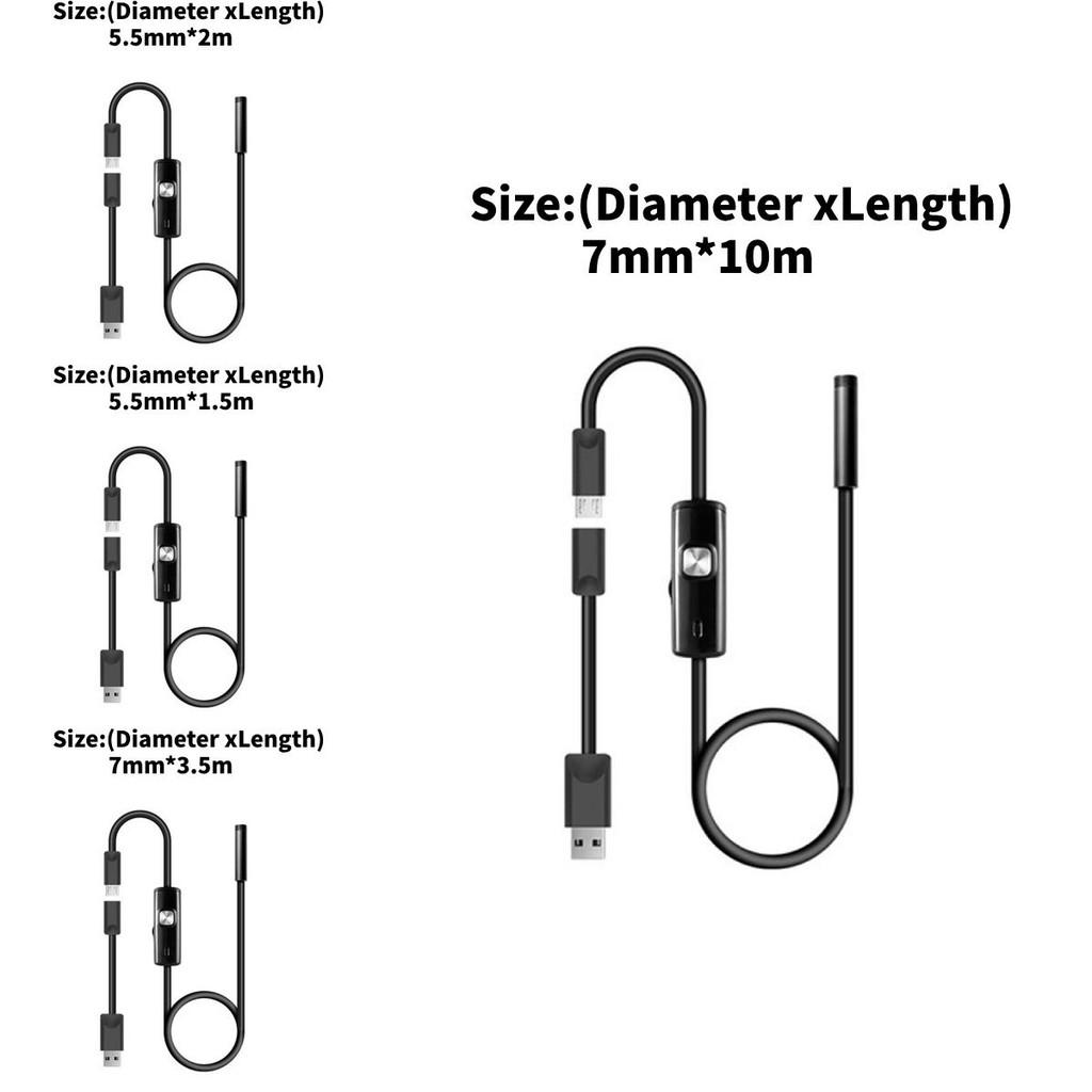 Usb Pipe Inspection Camera With Waterproof And Led Lighting For Auto Repair And Home Maintenance