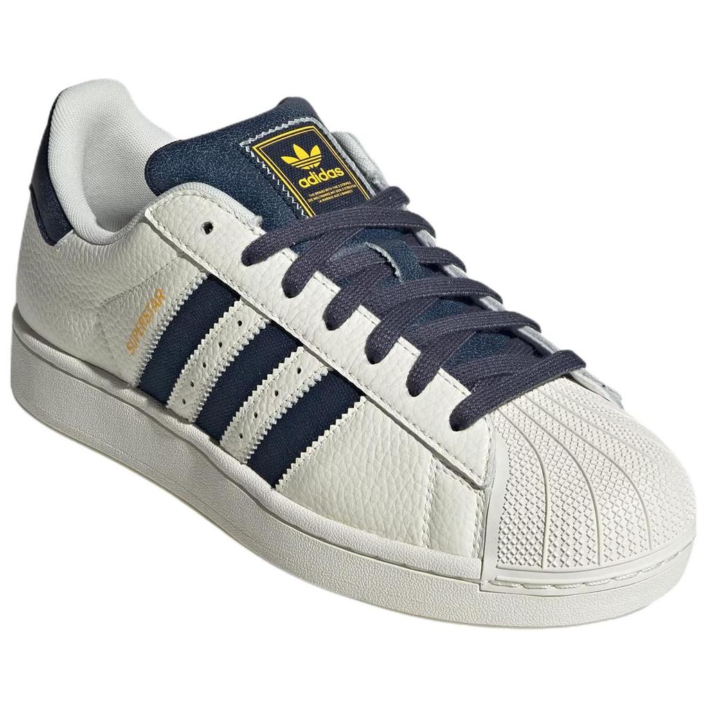 Adidas Originals Superstar 2 Classic Comfortable Durable Low-Top Skate Shoes Unisex Sneakers White Blue JR6989