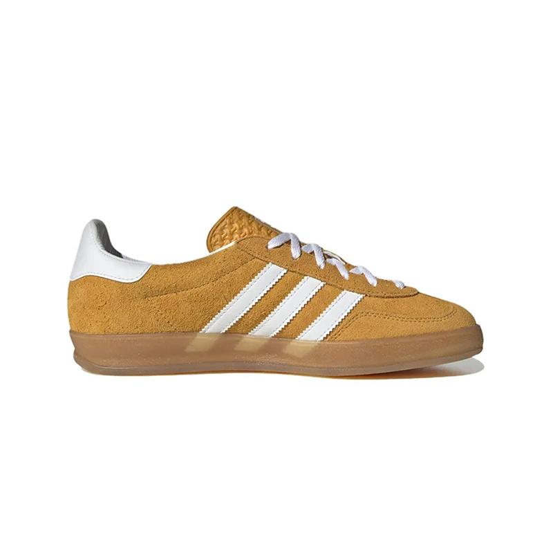 Adidas Gazelle Indoor Orange Peel Gum Women Sneakers Cloud-White Gold-Metallic HQ8716