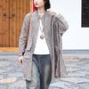 Women Vintage Striped Stand Bat Sleeve Spring Pockets Button Women Loose Coats