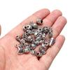 20g Flower Silver Plated Loose Tube Bead Spacer Beads For Jewelry Making Tube Charms DIY Bracelet Necklace Accessories