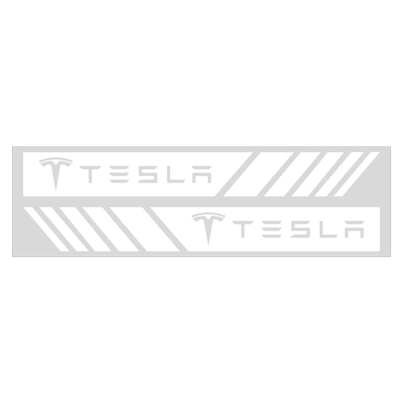 2PCS Car Badge Rearview Mirror Decor Sticker Vehicle Body Refit Decal For Tesla Model S Model X Model Y Model 3 Roadster SpaceX Accessory