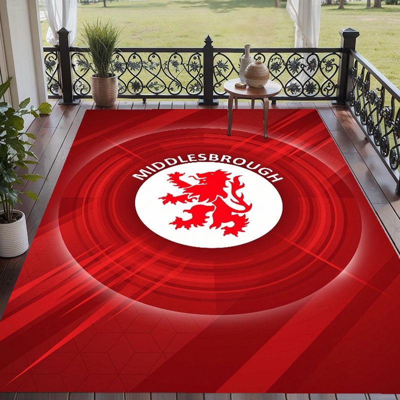 Soft Floor Carpet Middlesbrough Pattern Area Rug Decorative Mat For Home Room Decoration