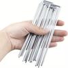 20pcs Gauge Galvanized Steel Garden Stakes Staples Securing Pegs For Securing Weed Fabric Landscape Fabric Netting & Camping Tents Stakes