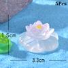 5 шт. мультяшные креативные фигурки цветов лотоса, светящиеся фигурки, украшения, сделай сам, ландшафт, украшения для дома, аксессуары, подарки
