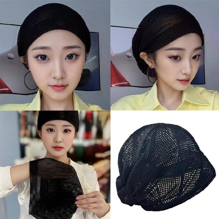 Эластичный Бандаж Дышащие Сетки Парики Шляпа Кожезаменитель Растягивающееся Плетение Шляпа для Любого Случая