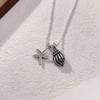 Beaded Starfish Necklace Fresh Women's Jewelry Fashion Conch Clavicle Chain  Women