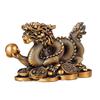 2024 Chinese Zodiac Dragon Statue Model Year of The Dragon Figurine Resin Craft Ornament Attract Wealth & Good Luck Golden/Bronze Dragon Sculpture