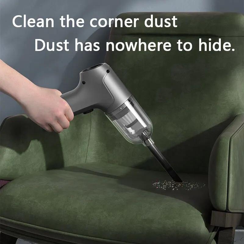 Автомобильный беспроводной пылесос со встроенными функциями выдува и всасывания, мощные бытовые портативные портативные пылесосы