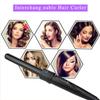 Multi-function LED 6-in-1 Curling Iron Egg Curling Iron 6pcs Replaceable Curling Tube Ceramic Gourd Tubes Hair Curler Ceramic Hair Rollers Set