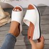 Fashion 2025 New Ladies Shoes Open Toe Women's Slippers Fashion Outdoor Casual Summer Plus Size Comfortable Best Seller Wedge Slippers
