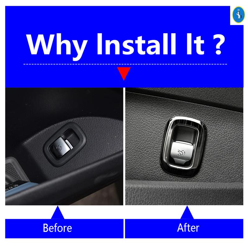 Shiny Style/Black Style Rear Trunk Door Control Button Cover Trim Fit For Mercedes-Benz C class W206 -2025 Car Accessories