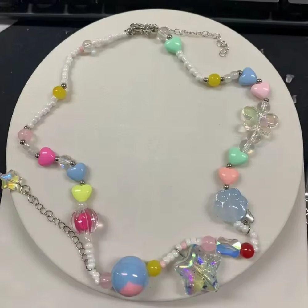 Бусины Цепочка на ключицу Дофаминерный ветер Цепочка на ключицу Мультяшные украшения Подвеска-ожерелье Женщины