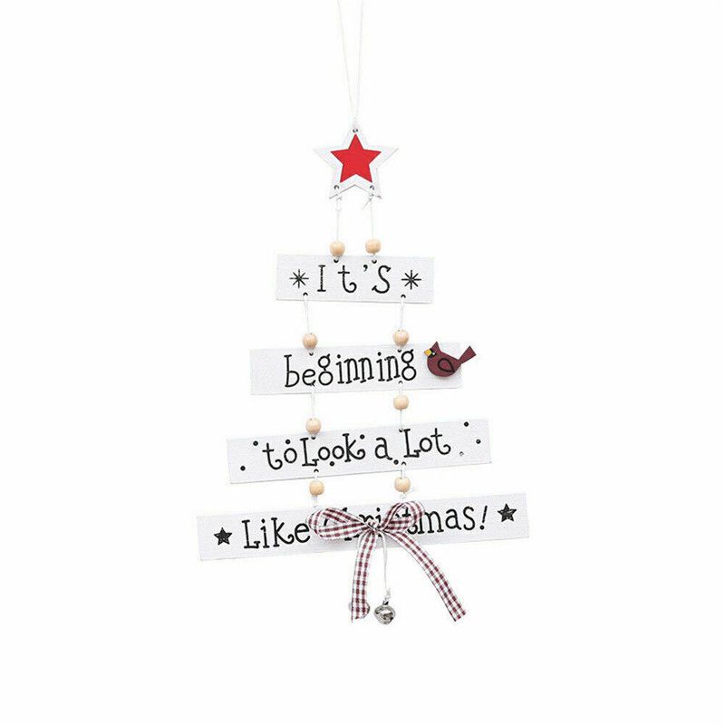 High Quality Christmas Wooden Pendant Decor For Stylish Living Room Accents