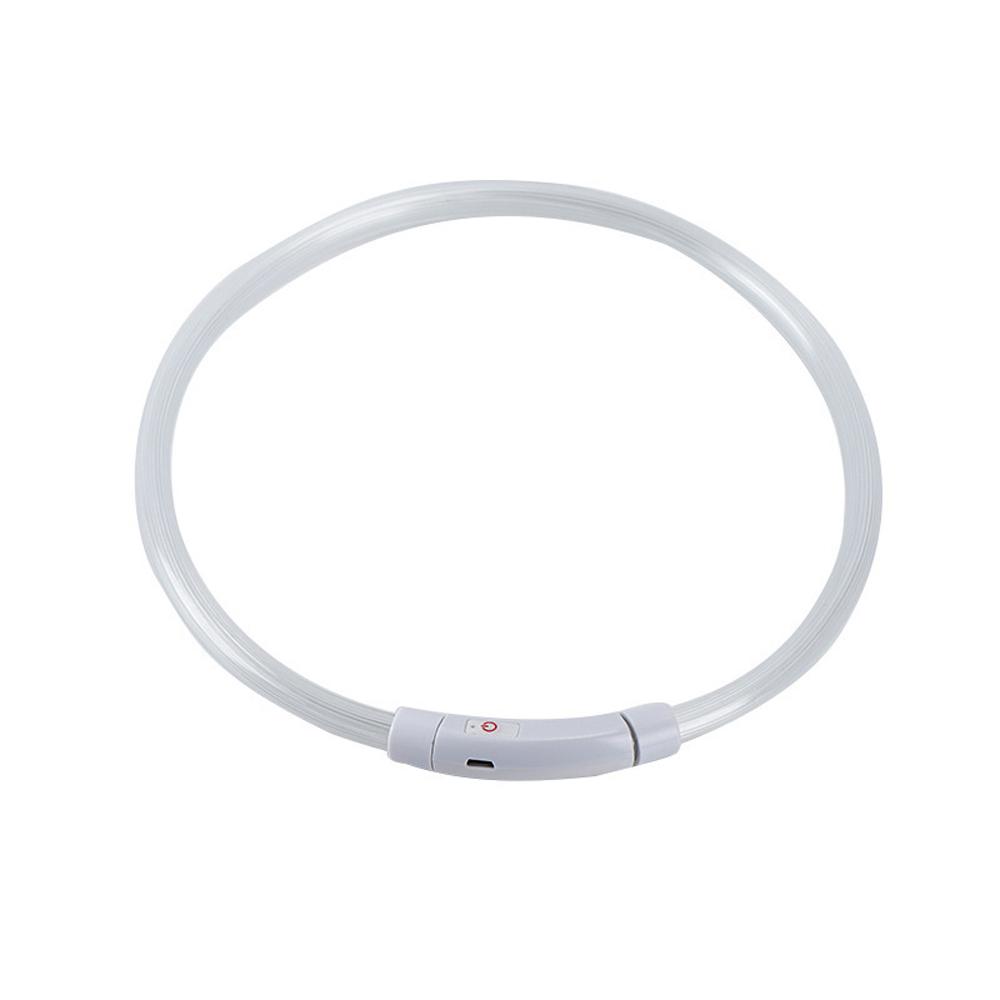 Светодиодный ошейник для собак с перезаряжаемой USB-вспышкой, ожерелье для собак, светильник из ПВХ, ошейник для безопасности домашних животных для большого и среднего размера