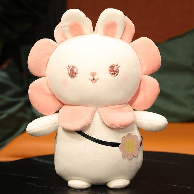 1pc 25 /35cm Lovely Plush Sunflower Rabbit Toys Soft Charming Rabbit Pillow Stuffed Animal Dolls Birthday Valentine S Gift For Girl